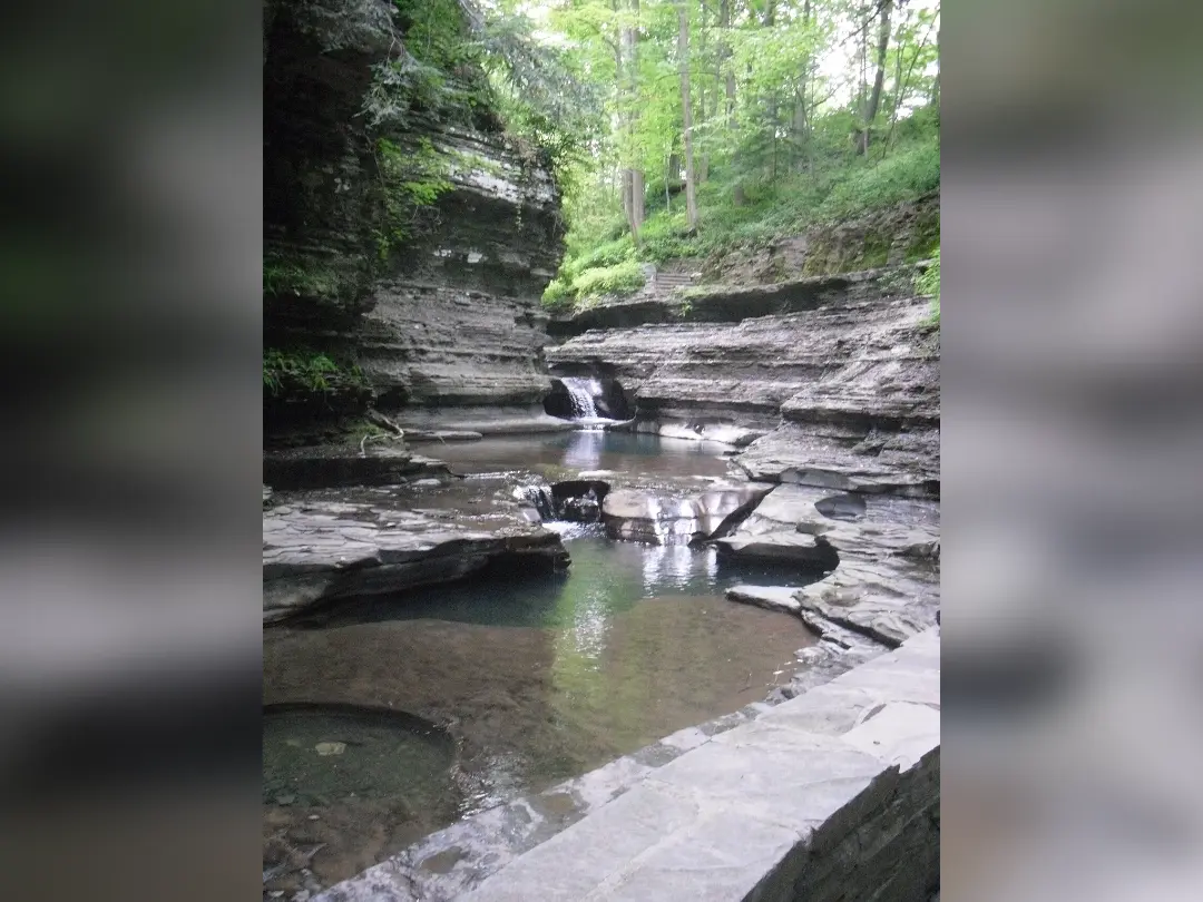 Vista de Buttermilk Falls State Park