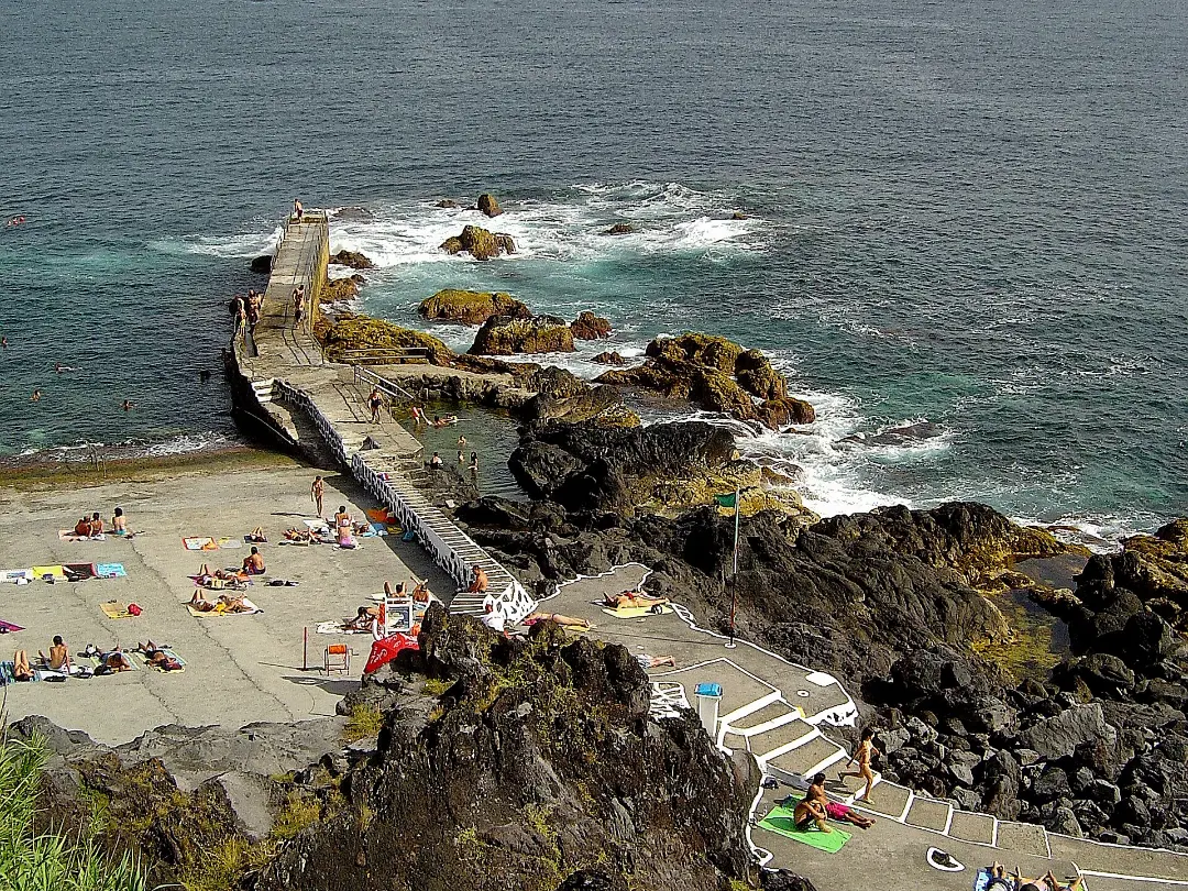 Vista de Zona Balnear do Porto das Cinco