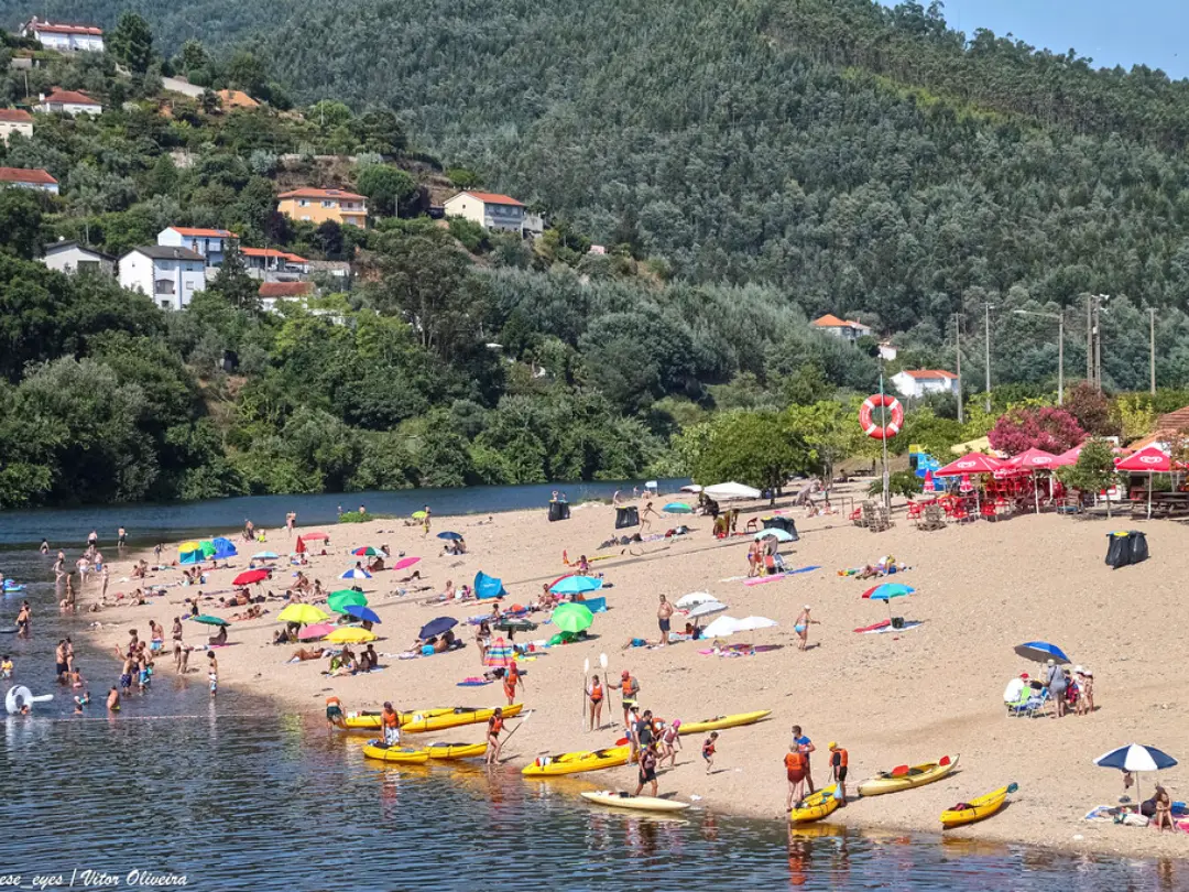 Vista de Praia Fluvial de Palheiros e Zorro