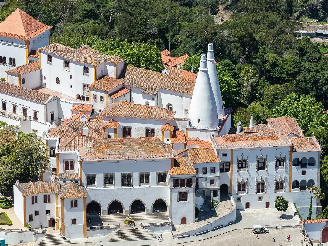 Vista de Palácio Nacional de Sintra