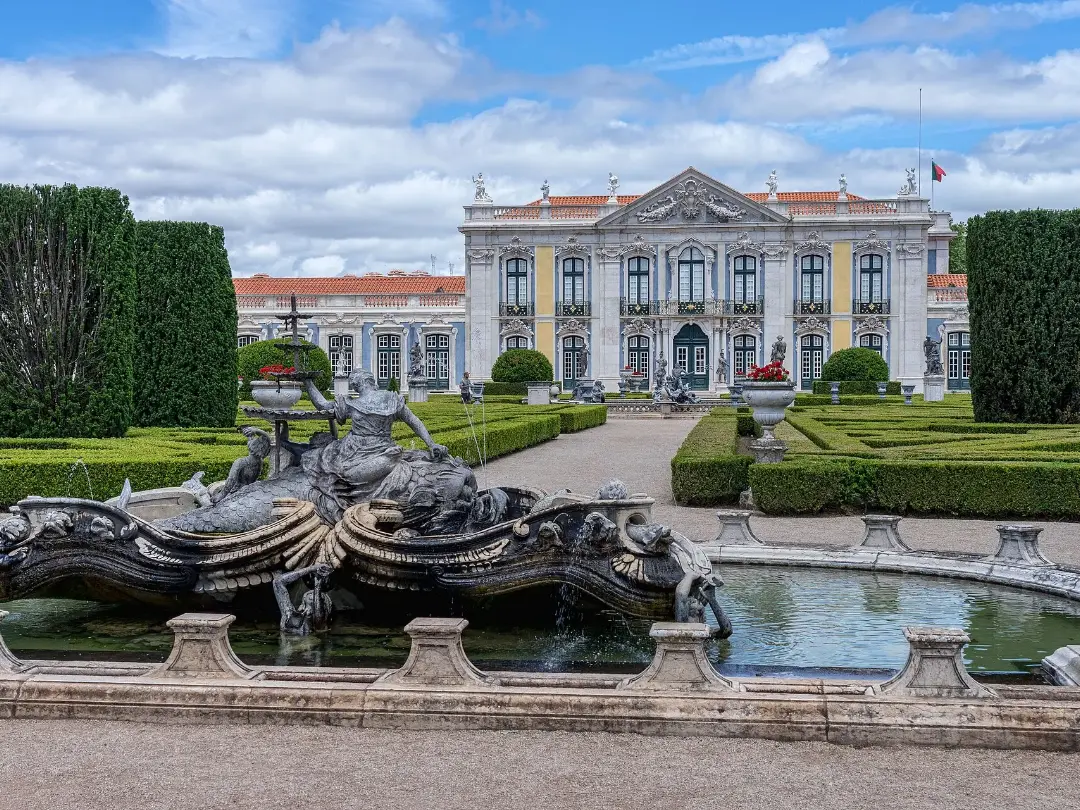 Vista de Palácio Nacional de Queluz