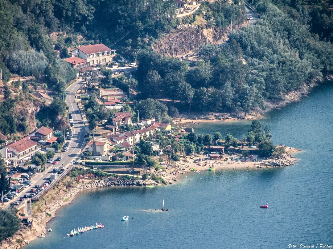 Vista de Praia Fluvial de Alqueirão