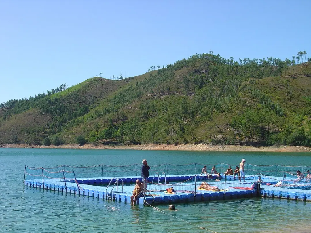 Vista de Praia Fluvial da Zaboeira